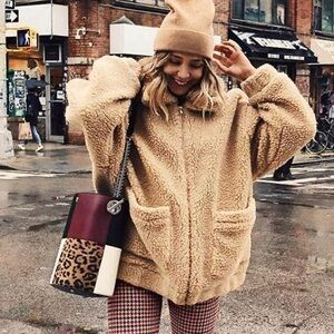 I.AM.GIA Tan Teddy Jacket